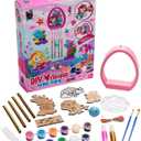 Fun Express DIY Wooden Mermaid Wind Chime Kit, All in One Kids Craft Kit, Birthday and Everday Gifts, Great for Creative Acitivity for Home and School