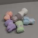 FNOVCO Non Slip Socks for Women Winter Warm Cozy Fuzzy Slipper Socks Soft Fluffy Hospital Socks with Grips (6 Pairs Candy Color)