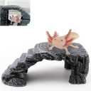 Axolotl Cave Axolotl Hides for Aquarium & Terrarium, Shelter for Pleco, Crabs, Fish, Turtles, Betta, Geckos, Frog, Resin Tank Decor