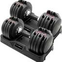 CAP ADJUSTABELL Adjustable Dumbbell Weights - Singles & Pairs | 12.5 lb, 25 lb & 55 lb | Multiple Handle Options