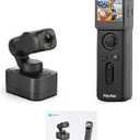 FeiyuTech [Official Pocket 3 KIT Detachable 3-Axis Gimbal Stabilized Action Camera,12MP,130 FOV,1/2.3" CMOS,4K 60 Video,Magnetic,AI Tracking,for Sport/Motorcycle,Cordless (Remote Handle+Camera)