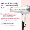 REVLON Infrared Ionic Hair Dryer with Diffuser & Concentrator, 2 Speed Settings, Blow Dryer with Tourmaline Technology for Frizz Control, 1875 Watt Power for Fast Drying, Suitable for All Hair Types