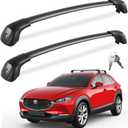 FengYu 330lbs Roof Rack Cross Bars Compatible with Mazda CX30 CX-30 2020 2021 2022 2023 2024 2025 2026 (with Flush Side Rails), Lockable Heavy Duty Aluminum Roof Rails Crossbars Cargo Bars Rooftop