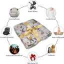 Hummingbird Throw Blanket Butterfly Hummingbirds Theme Blanket for Women Girls Hummingbird Gifts for Bird Lovers Bird Flower Blanket for Couch Bed Outdoor 40"x50"for Kids/Child