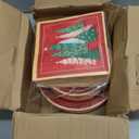 Homlouue 200 Pcs Christmas Paper Plates and Napkins Sets, 9inch Christmas Plates Disposable Heavy Duty, Xmas Tree Red Paper Plate, Xmas Plate and Napkins for Dinner Party