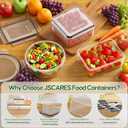 62 PCS Large Food Storage Containers with Lids Airtight (31 Lids & 31 Containers)- 85 OZ Reusable Plastic Leakproof Meal-Prep Container for Kitchen Storage Organization Microwave/Dishwasher Safe