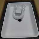 KINGWONG Vessel Sink for Bathroom 20 Inch Modern Rectangular Bathroom Vanity Sinks Above Counter White Ceramic Porcelain Countertop Basin sink 20x13