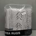 5x7 Area Rug for Living Room, Washable Non-Slip Large Area Rug, Indoor Floor Carpet Low Pile Soft Boho Farmhouse Rug for Bedroom Dining Room (Dark Grey,5'x7')