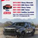 KSP Upper Control Arms for 2-4" Lift fit 19-25 Silverado Sierra 1500,Forged Aluminum UCA with OE Style Rubber Bushing fit for Chevy GMC New Model,Aftermarket Control Arm With 3pcs Greasable ball Joint
