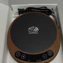 SourKeeper, Larger 2-in-1 Sourdough Starter Warmer Pro - 2026 Upgrade Larger Heating Plate, Dough Temp Probe, 1F Control (70110F), 24H Timer, Real-Time Monitoring Walnut,6.5inch