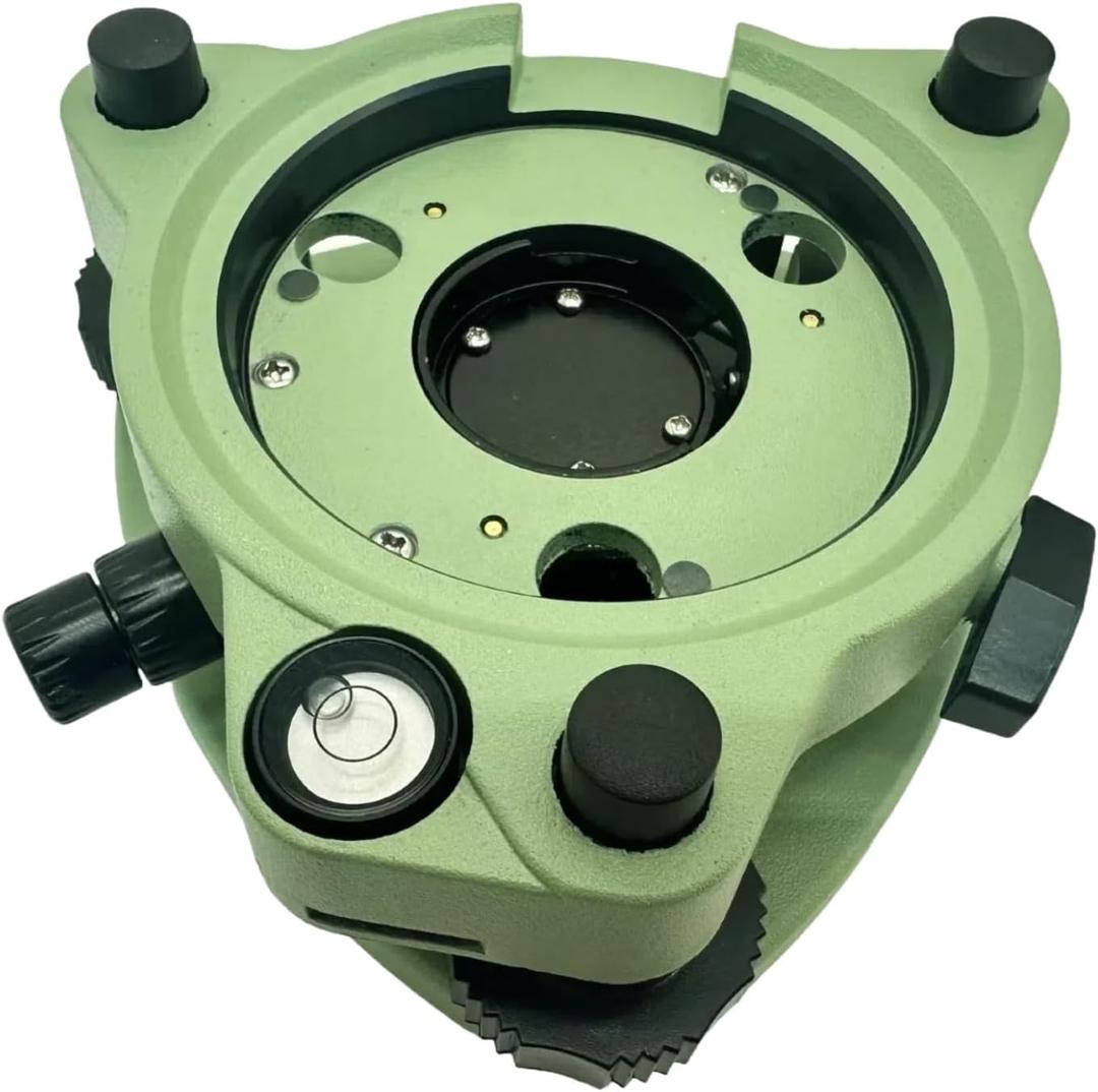 Tribrach with Optical Plummet Compatible with Topcon Sokkia Total Station, Aluminum Tribrach Adapter, Green Survey Equipment Tribrach