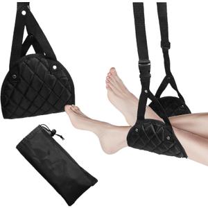 Airplane Foot Hammock for Foot Relaxation, and Cushion Foot Pad for Airplane Travel Accessories Travel Footrest Desk Portable Footrest.