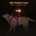 Heavy-Duty Tactical Dog Harness for Large Dogs, No Pull Adjustable Reflective Pet Vest with Molle System, K9 Military-Grade Control for Service Training, Outdoor & 10+ Breeds, Pink, Medium
