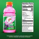 Gatorade Lower Sugar Electrolyte Sports Drink, Rain Berry, 12 fl oz Bottles, (12 Pack), 75% Less Sugar, No Artificial Flavors, No Artificial Sweeteners, No Artificial Colors, Hydration (EXP 12/31/26)