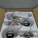 Pendant Lights Kitchen Island Chrome, Height Adjustable Modern LED Pendant Lighting, Crystal Globe Chandelier for Dining Room, 8W, 3000K/4000K/5000K Selectable, Dimmable, ETL 3-Pack