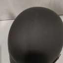 GLX M14 Open Face Motorcycle Helmet - Matte Black, Medium - DOT Approved (Black)