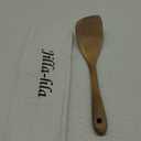 Wooden Spatula Nonstick Turner Acacia Wood, Right Long Handle Flat Frying Spatulas Handmade for Mother Wife Grandma Her Kitchen Gift, Ideal Cookware Utensils for Cooking Eggs, Fish, Pancakes (12 Inch, Brown)