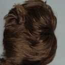 Mens Short Brown Wig Layered Fluffy Synthetic Hair Male Wigs Daily and Halloween Wig