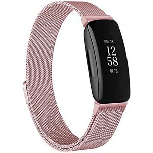 Vanjua for Fitbit Inspire 2 Bands Women Men, Stainless Steel Metal Mesh Loop Adjustable Magnetic Wristband Replacement Strap for Fitbit Inspire 2 / Inspire HR/ Inspire Fitness Tracker
