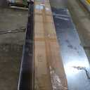 6FT 201 Stainless Steel Heavy Duty Fence Post for Wood Slats(Serial Post), Outdoor Ground Install Wooden Privacy Fence Panels Posts Matte Black 2Pack