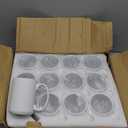 TANGLONG Sublimation Mugs 15 oz, Sublimation Blanks, Bulk Coffee Mugs,White Cups for Coffee,Latte, Soup, Milk, Hot Cocoa Set of 12