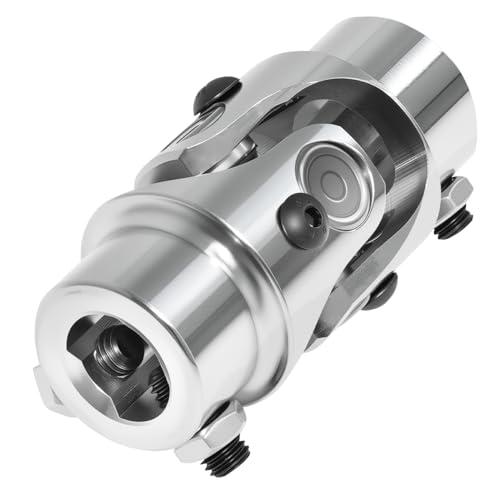 3/4" DD X 3/4" DD Steering U Joint Powder Coated Universal Steering Shaft Coupler U Joint Max Angle 35 Degree (3-1/4") 83mm Chrome