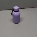 Exllena Small Water Bottle 12oz with Clip, Double Wall Stainless Steel Vacuum Small Insulated Water Bottle Keeps Drinks Cold 24 Hrs/Hot 12 Hrs for Kids Handbag School BPA Free (Purple)
