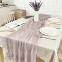 Cheesecloth Table Runner Cheese Cloth Sheer Boho Rustic Gauze 120 Inch 10FT for Wedding Party Birthday Home Decor (Dusty Pink, 1 Pack)