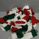 Hungdao 36 Pcs Christmas Stockings Bulk Mini Knitted Xmas Socks 8.3 Inch Rustic Double Sided Fireplace Hanging Stockings Vintage Mini Socks for Christmas Decoration (Multi Colors)