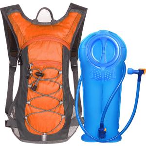 Unigear Hydration Pack Backpack with 70 oz 2L Water Bladder for Running, Hiking, Cycling, Climbing, Camping, Biking (Orange)