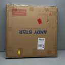 ANDY STAR Square Wall Mirror for Bathroom, 24x24 Brushed Gold Bathroom Mirror, Rounded Corner Metal Mirror in Premium Stainless Steel Frame Hangs Horizontal Or VerticalNo Rose Gold