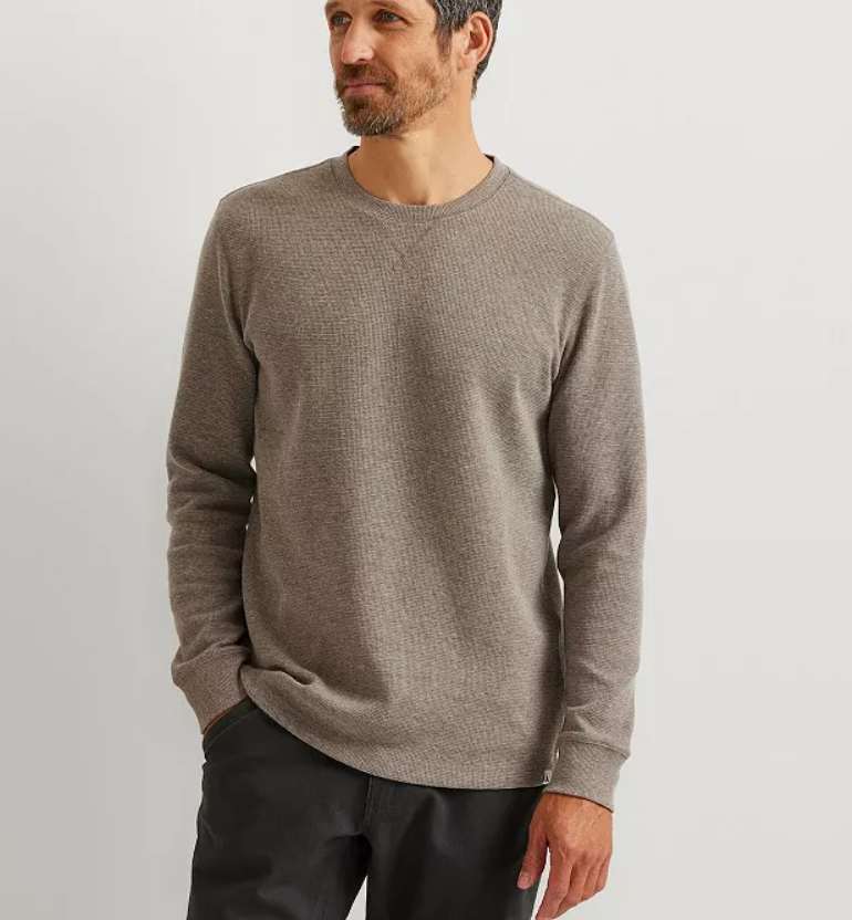 Eddie Bauer Men's Eddie's Favorite Thermal Crew, XL