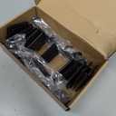 6 Pack Christmas Fireplace Stocking and Garland Hanger, 2 in 1 Adjustable Mantle Garland Hanger, No Drill Stocking Holder Hanger for Mantle, Fits Mantles from 0.5" to 3.5" Thick