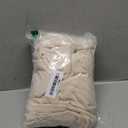 H.VERSAILTEX Ottoman Covers - Round Ottoman Slipcover, Footstool Protector, Storage Stool Covers - Stretch with Elastic Bottom, Real Velvet Plush Fabric (X-Large, Ivory)