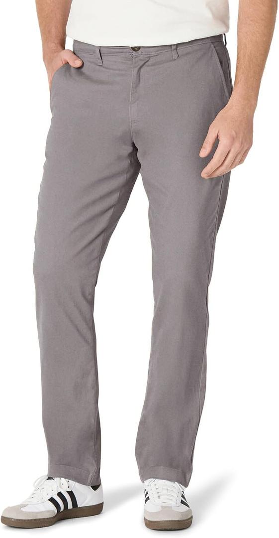 Amazon Essentials Men's Big & Tall Athletic Casual Stretch Khaki Pant Pants, -Dark Grey, 46W x 30L