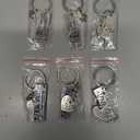 Couples Keychains for Him and Her, I Love You in 2 Designs (6 Pack)