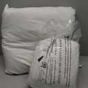 26x26 Euro Throw Pillow Inserts-Down Feather Pillow Inserts-Cotton Fabric-Set of 2-White.