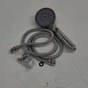 RV Shower Head with Hose, High Pressure 5 Mode Shower head Replacement, Shower Head for RV/Campers, Travel Trailer, Motorhome for Water Saving, Handheld Shower Head Holder and Hose, On Off Switch (Premium Chrome)