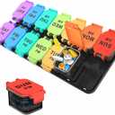 Extra Large Weekly Pill Organizer - 7 Day AM/PM Pill Box, Twice a Day XL Pill Container for Vitamins and Supplements, Airtight & Detachable Design, Ideal for Daily Medication Management