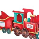 Christmas Train Set, Festive Christmas Tree Train-Deliver Holiday Cheer in Style.Whimsical Santa Gift Box Holder for Candy & Ornaments, Perfect Holiday Decor for Family Celebration