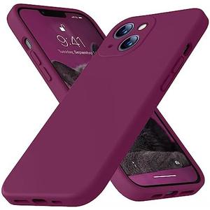 Ktele Compatible with iPhone 13 Case 6.1 inch Premium Liquid Silicone [Soft Microfiber Lining Anti-Scratch] Gel Rubber Full-Body Bumper Protection Camera Protect Case-WineRed
