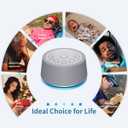 SoundLegend Sleep White Noise Sound Machines 32-Level Volume 30 Sounds 12 Colors Light 5 Timers Adjustable Light Brightness Compact for Everyone Travel Gift Memory Function