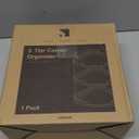 3-Tier Corner Bathroom Counter Organizer Makeup Cosmetic Storage, Tool-Free Installation Acrylic Vanity Shelf, Countertop Storage Organizers Perfume Tray for Bathroom, Dresser, Kitchen (Clear) (9" x 9" x 20.5")