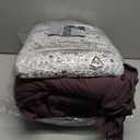 Full Comforter Set - 7 Pieces Ruffle Purple Bedding Sets, Shabby Chic Farmhouse Bed in a Bag Full with Ruffle Comforter, Floral Sheets, Pillowcases & Shams