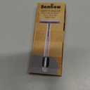 Bambaw Double Edge Safety Razor for Men & Women, Metal Razor with 5 Double Edge Safety Razor Blades, Eco-Friendly Razor Silver