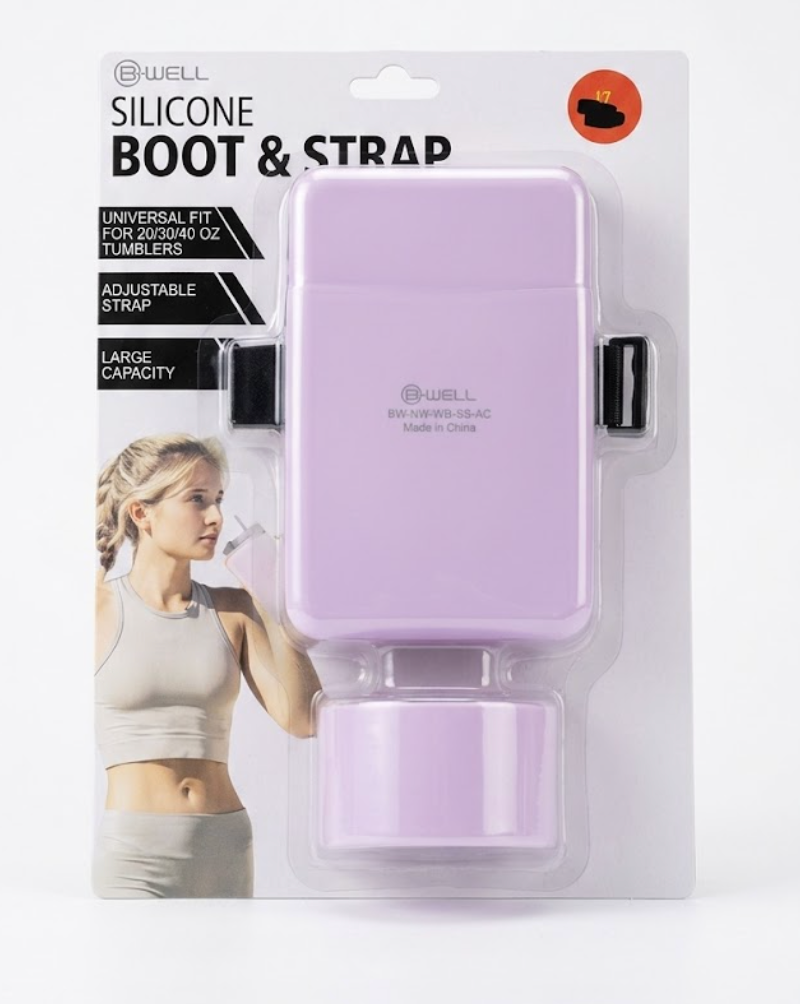 B.WELL SILICONE BOOT & POUCH purple