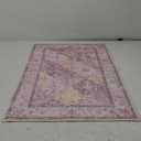 Washable Boho Vintage Area Rugs 2×3 Non-Slip Traditional Pink Area Rug Doormat for Bathroom Kitchen Entryway
