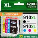 910XL 910 Ink Cartridges High Yield Replacement for HP 910XL Ink Cartridges Combo Pack for HP 910 Ink Work for HP OfficeJet Pro 8020 8010 8025 8035 8028 8030 8015 8018 8022 Printer (4 Pack)