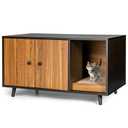 Cat Litter Box Enclosure Cat Washroom Hidden Litter Box Enclosure Coffee