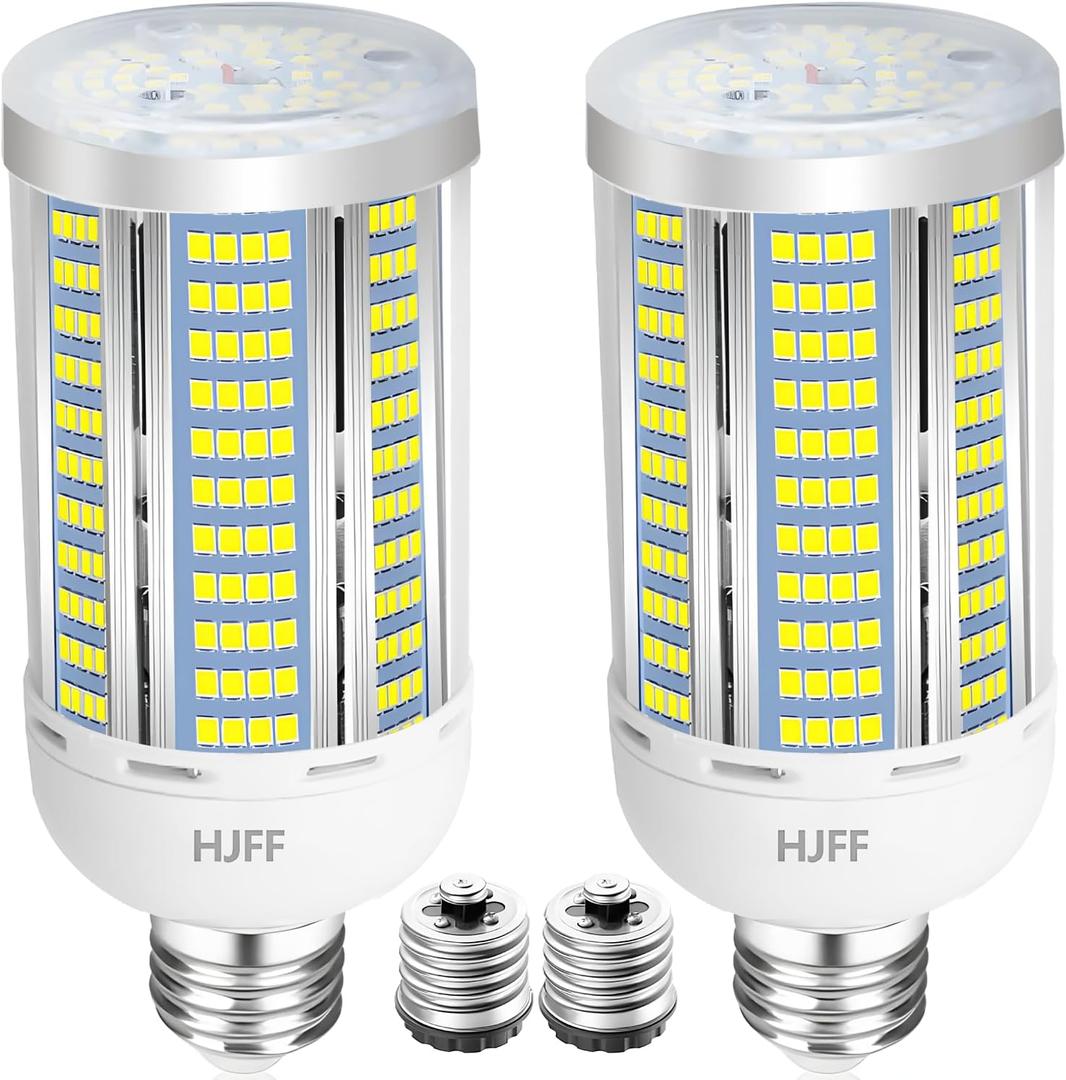 HJFF Led Light Bulb 500W Equivalent 7500 Lumen 5000K Waterproof E26/E27 Medium Base 60W led Bulb for Outdoor Indoor Lamp Area Garage Warehouse Workshop Street Backyard